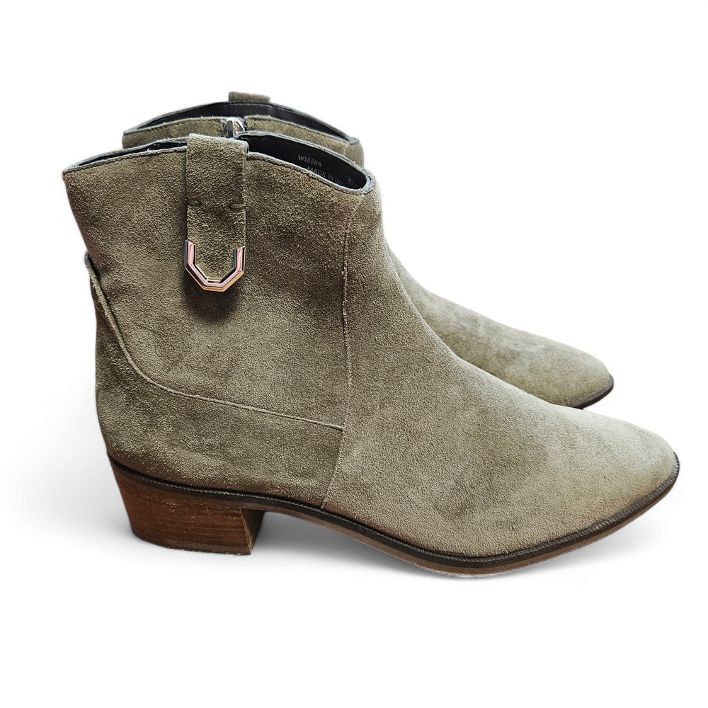 Cole Haan Women's Sage Green Suede Booties Size 8.5B
